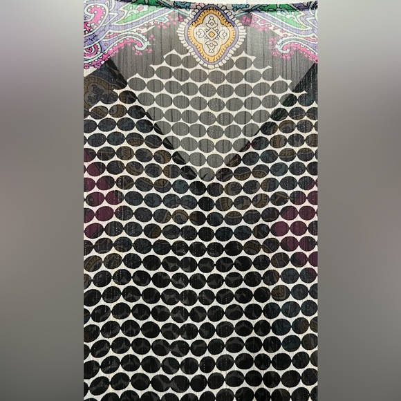 Colorful paisley sheer top - Picture 3 of 16